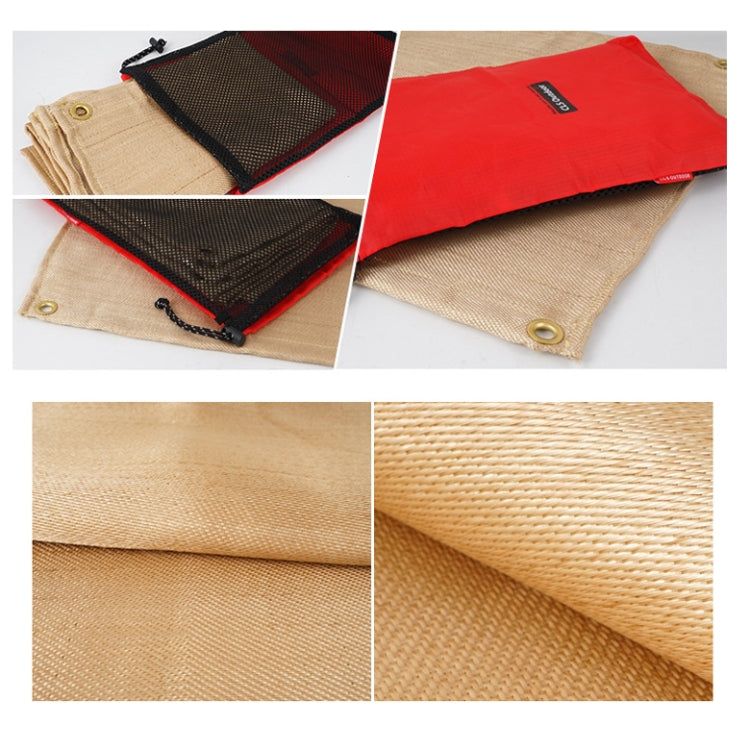 CLS Outdoor Camping Fireproof Cloth Picnic Barbecue Heat Insulation Mat Flame Retardant Fiberglass Fire Blanket, Size: 50cm x 50cm