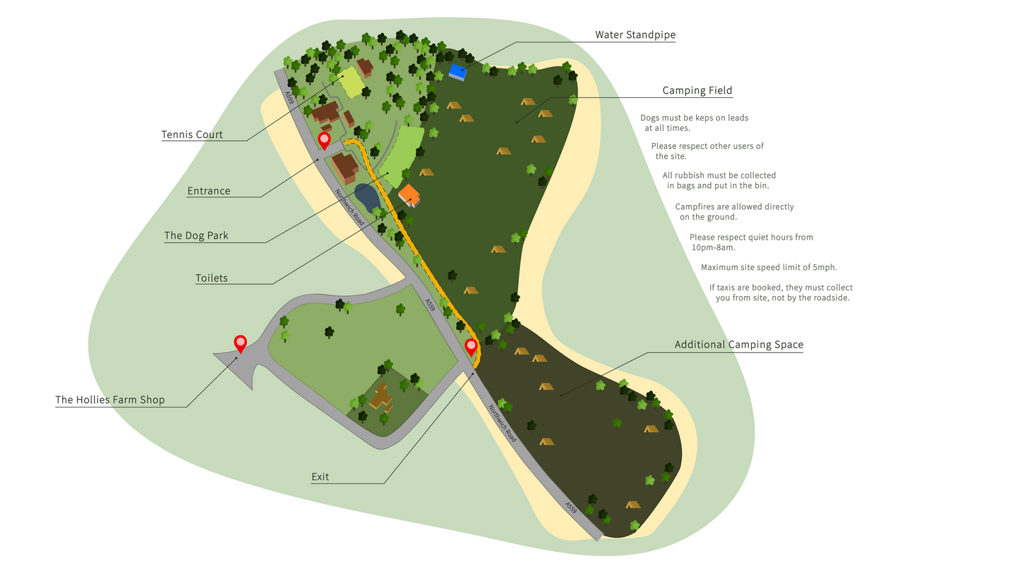 Non Electric Caravan Pitch