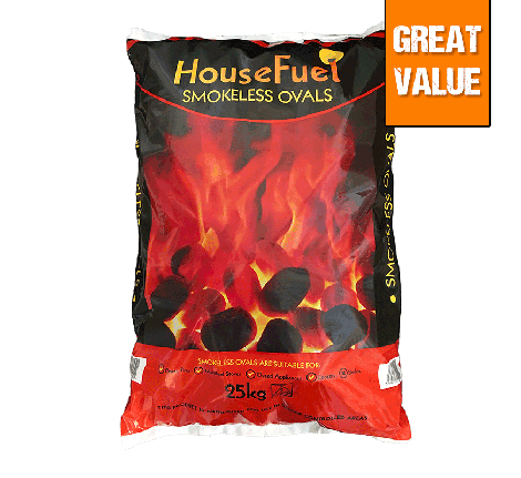 Smokeless Ovals 25kg (£0.08 per kWh)