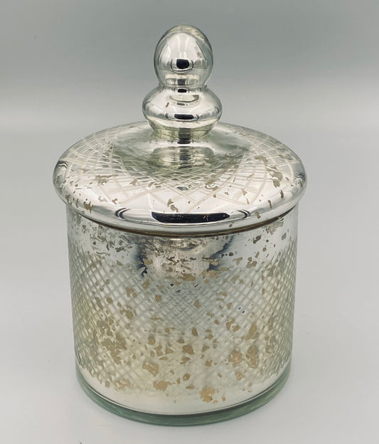 Burnished Decorative Tall Trinket Jar
