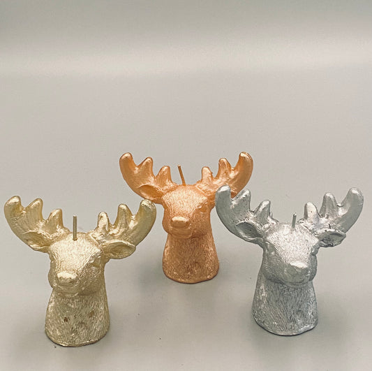 Stag Candle Gold, Rose Gold and Silver